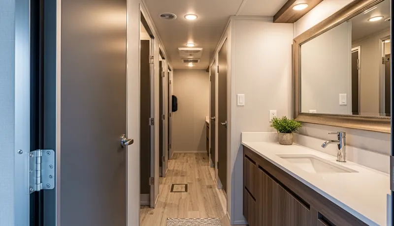 Luxury restroom trailers in Newark, NJ